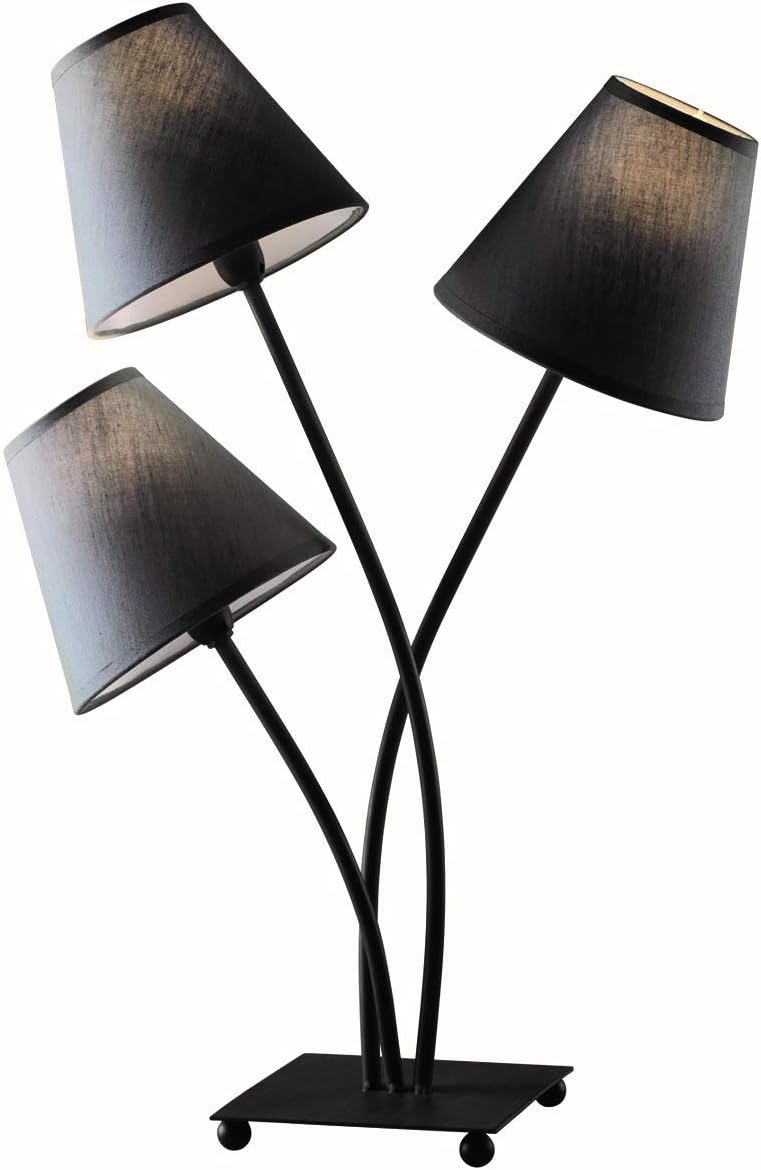 Lampe de table avec base en fer et abat-jour en PVC – Style moderne et fonctionnel