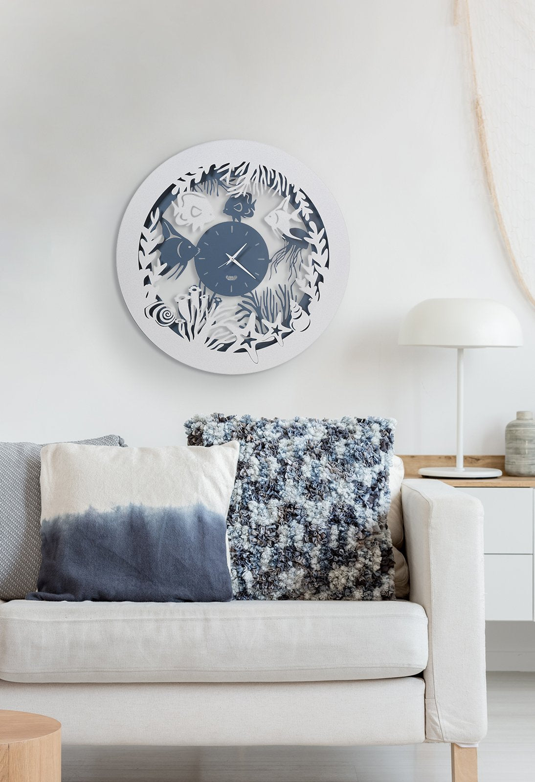 Neptune Fish Design Wall Clock