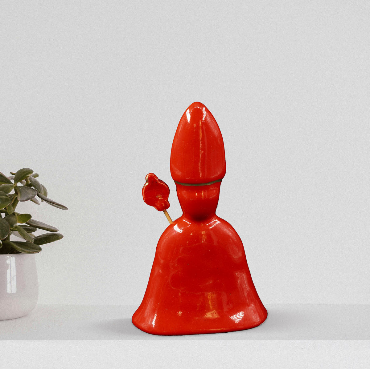 Red free-standing San Gennaro H 14 cm