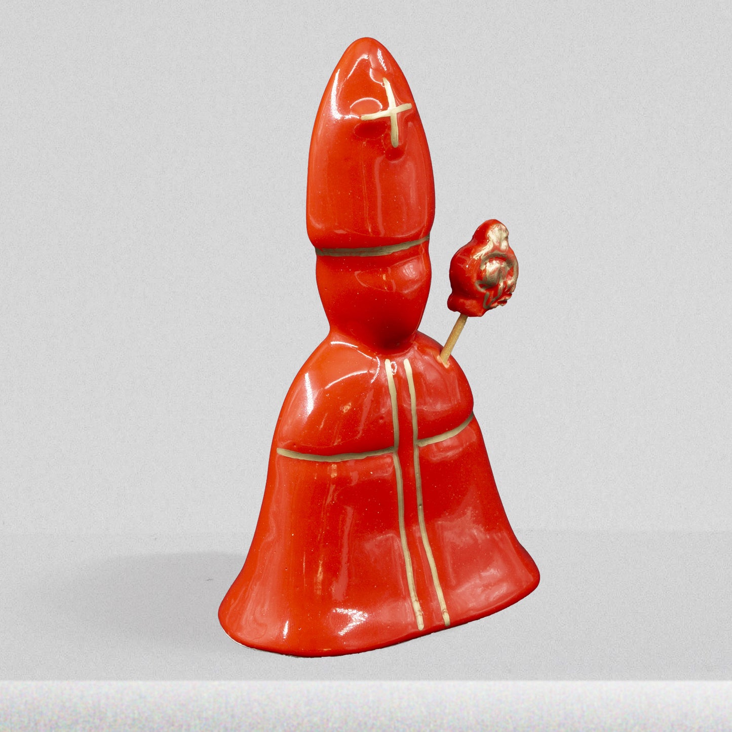 Red free-standing San Gennaro H 14 cm