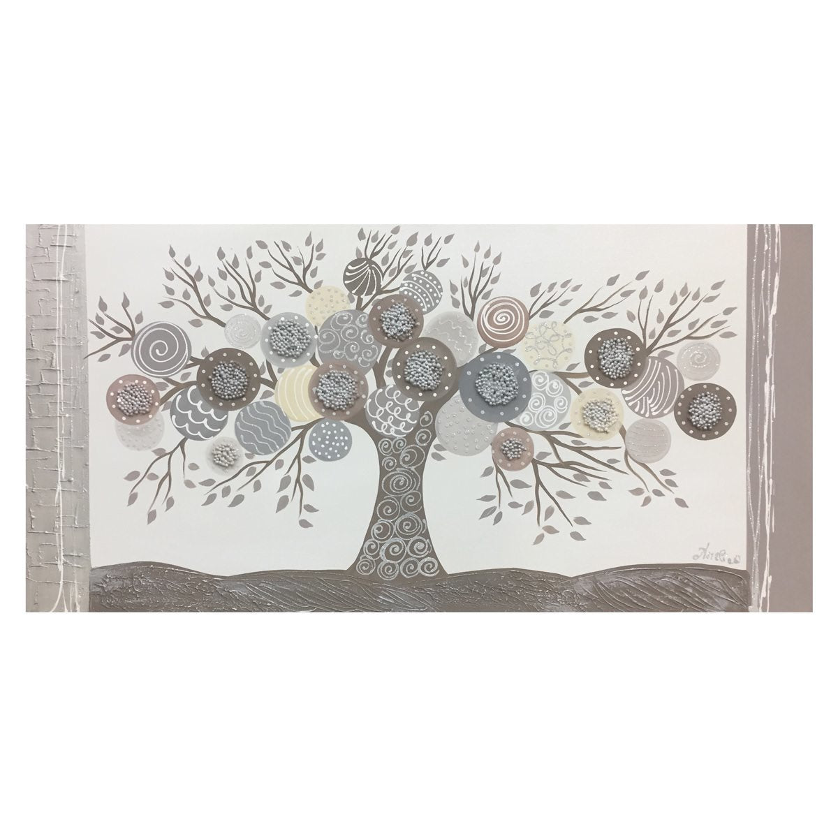 DIPINTO ALBERO OLIO SU TELA