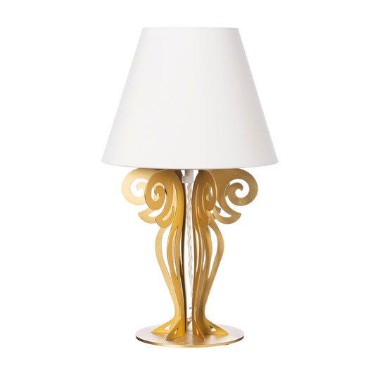 Piccola lampada da tavolo con paralume Circeo