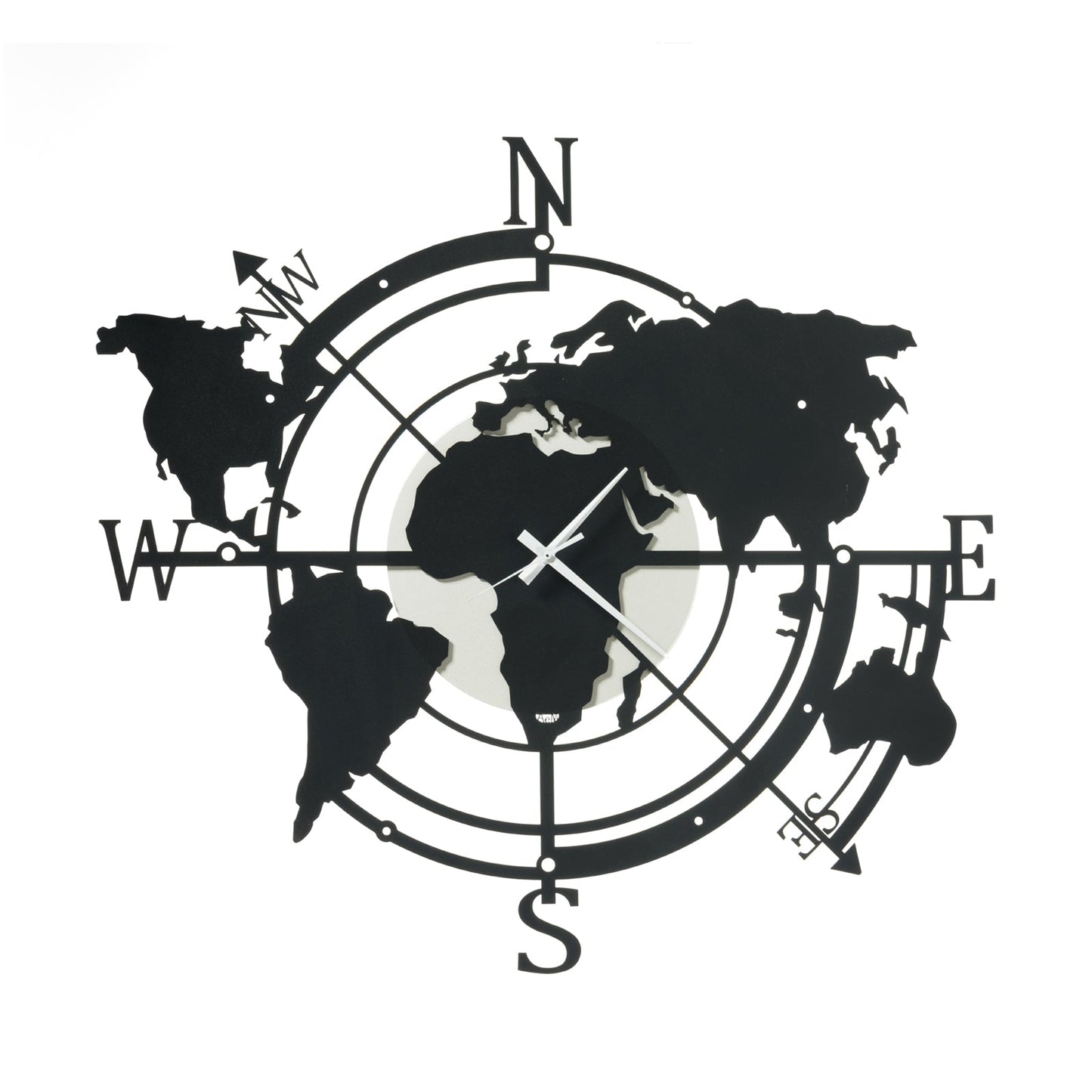 Orologio di design da parete Planisfero piccolo