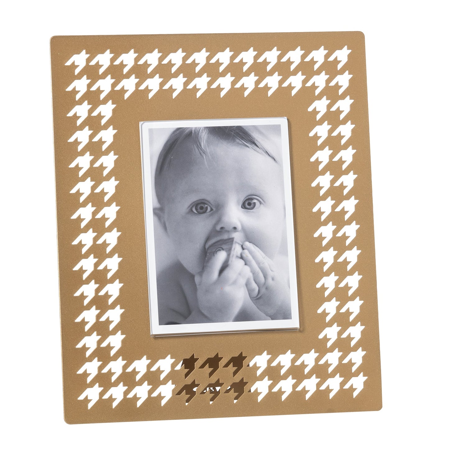 Large Pied de Poule design photo frame