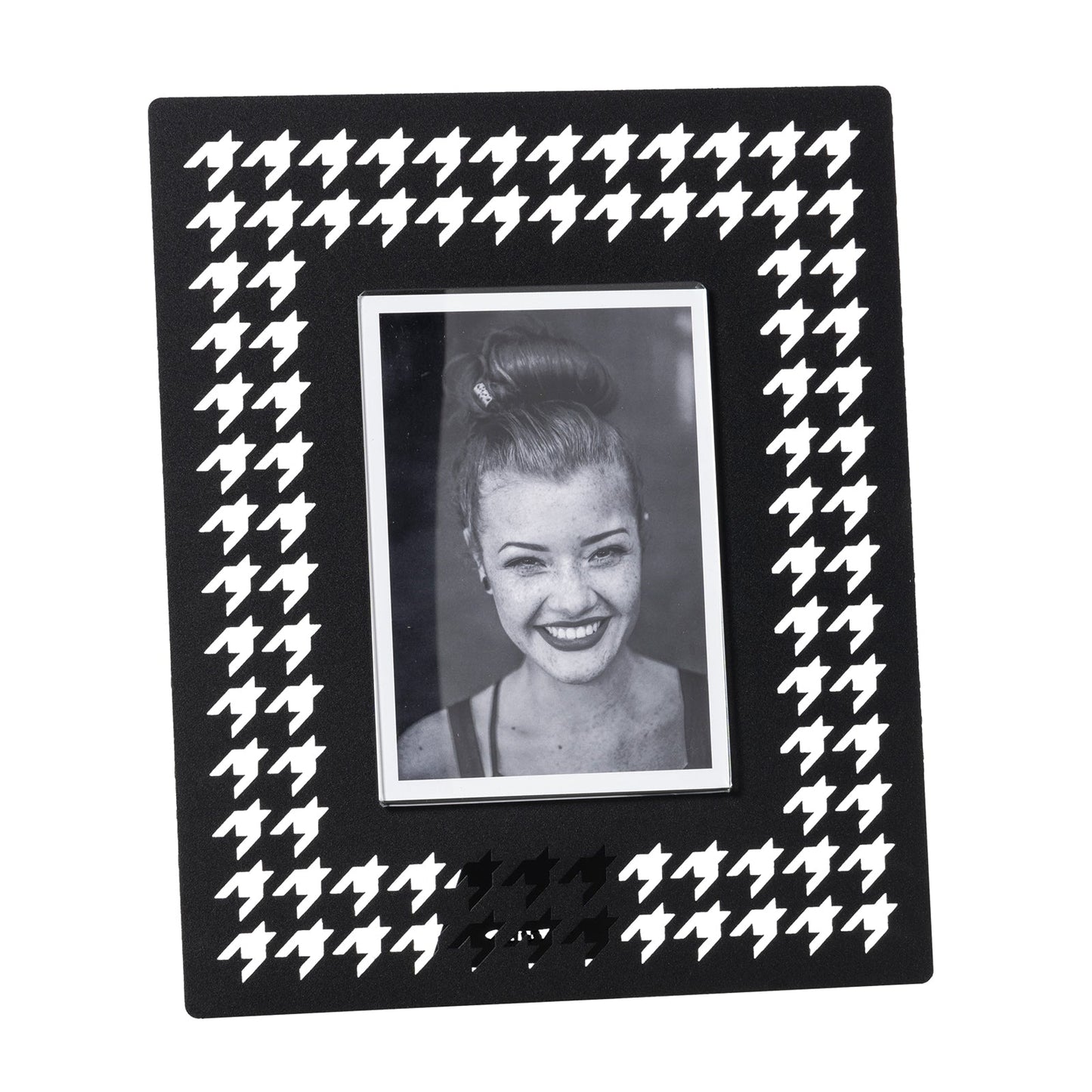 Large Pied de Poule design photo frame