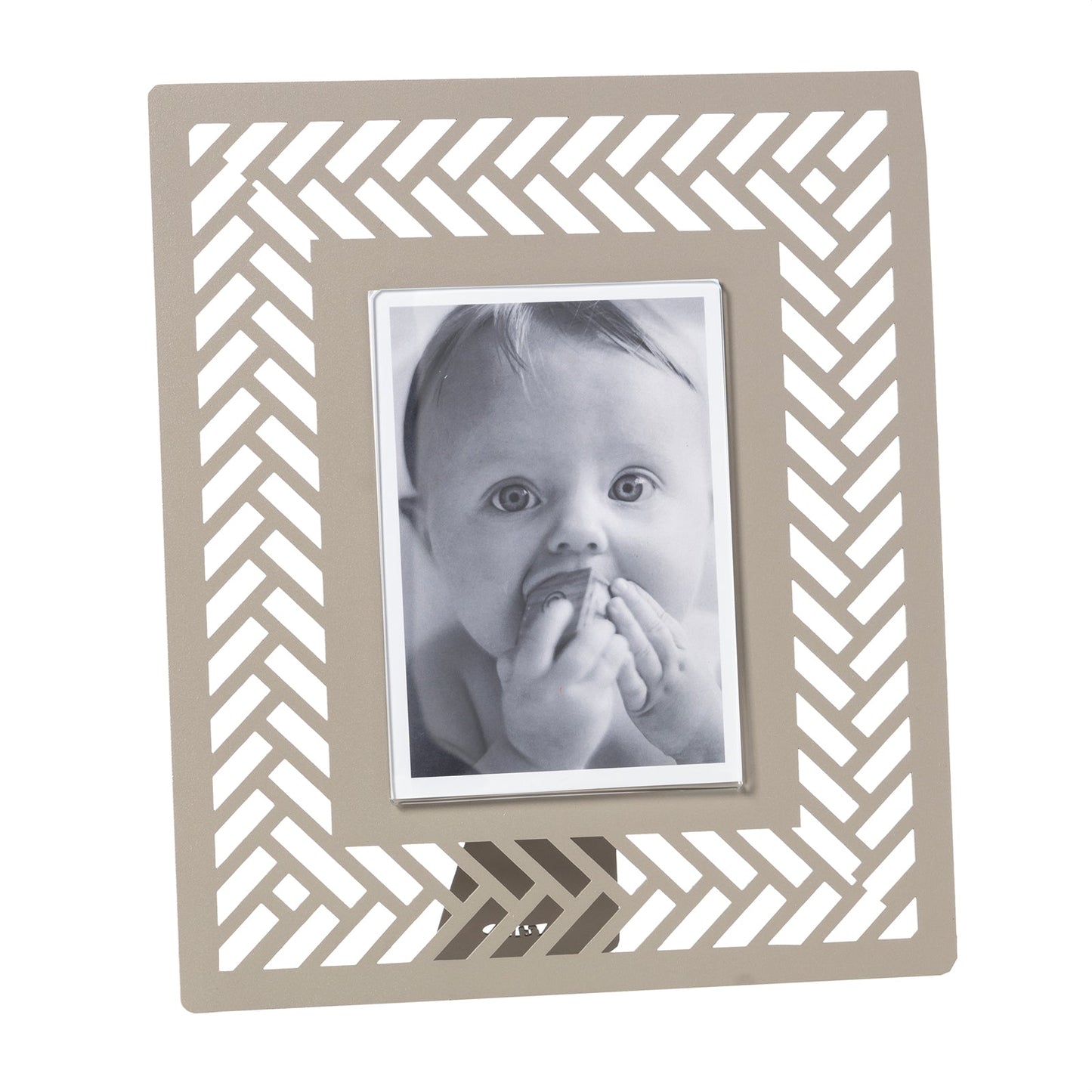 Large Milleintrecci designer photo frame