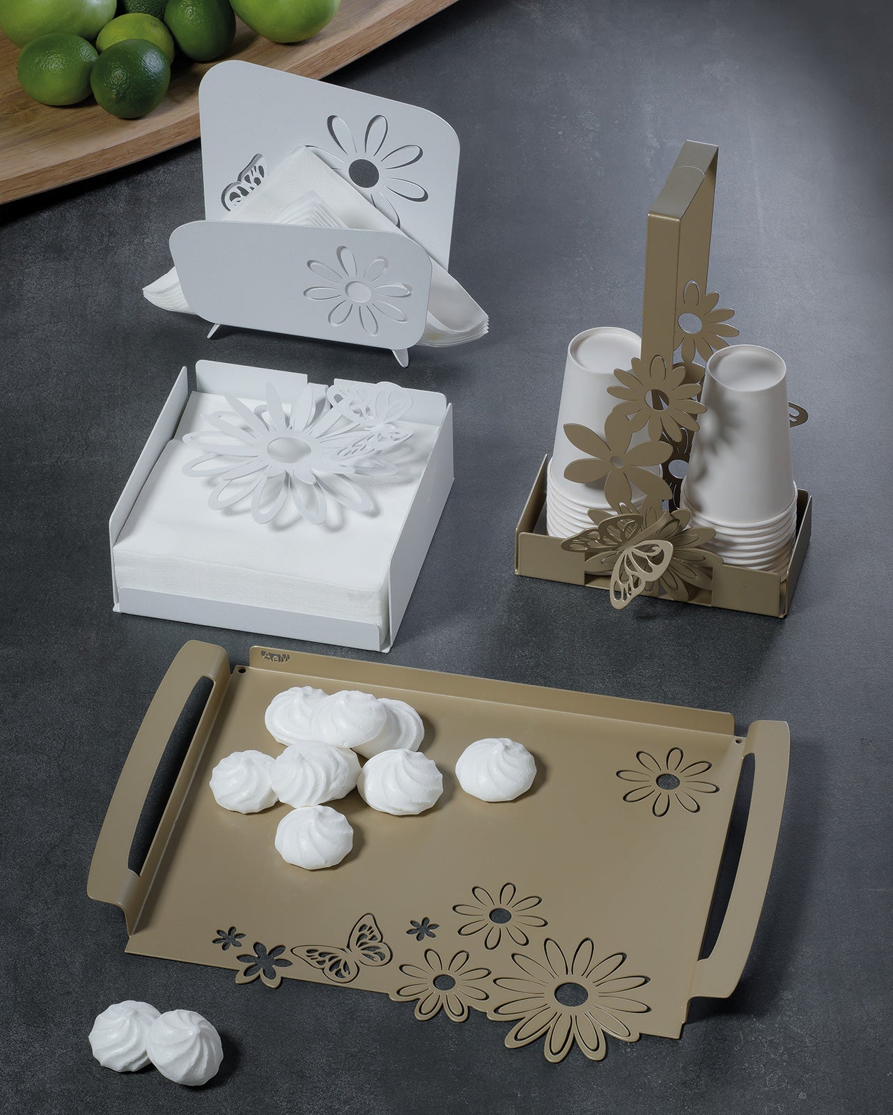 Petit plateau Margherite moderne