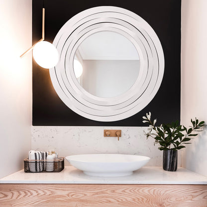 Large Circular Origami Wall Mirror