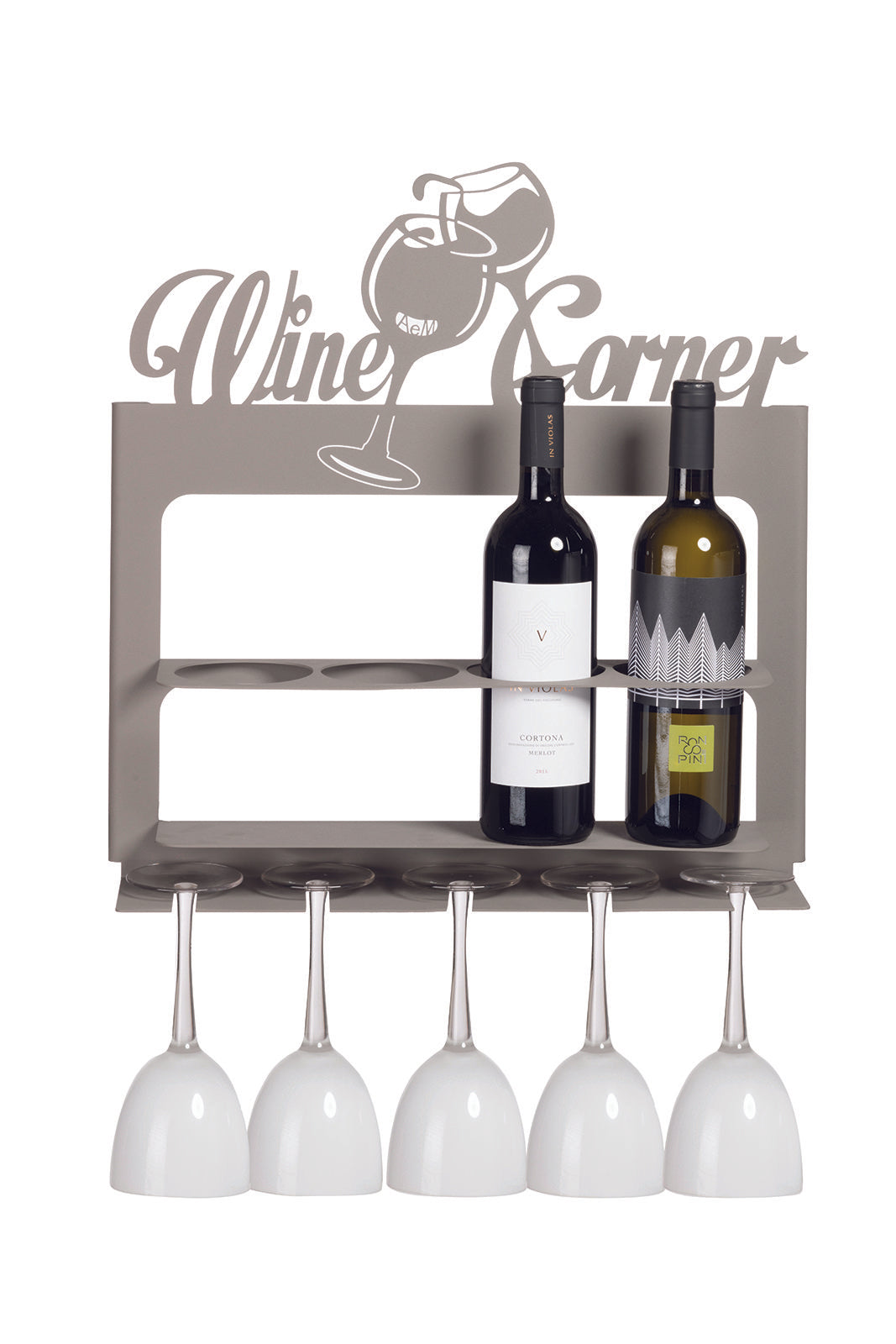Porta bottiglie da parete moderno Wine Corner