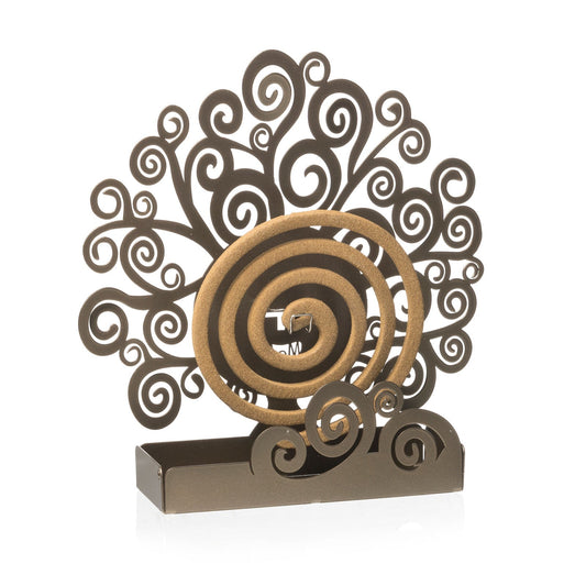 Porte-serpentin anti-moustiques de table motif arbre de vie