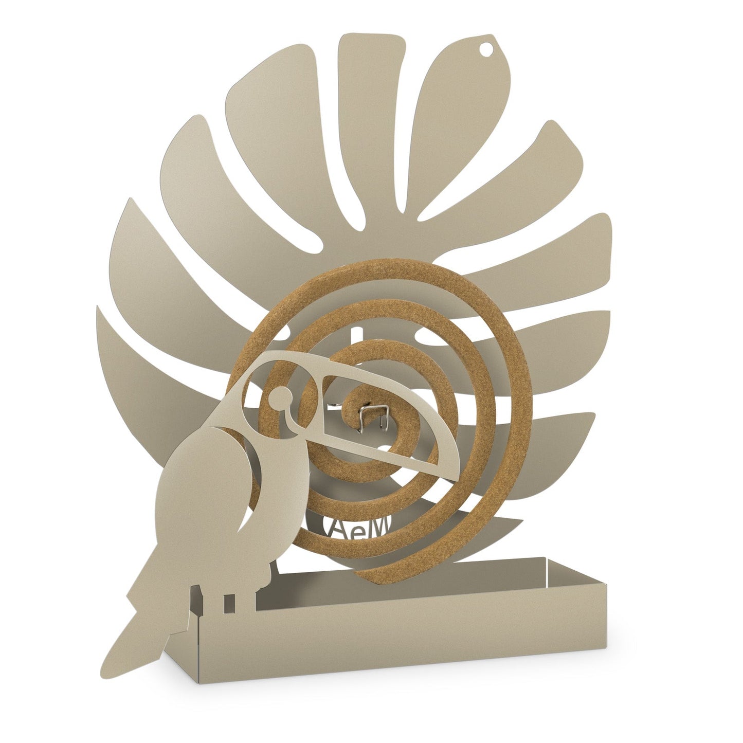 Porte-bobine anti-moustique de table au design toucan