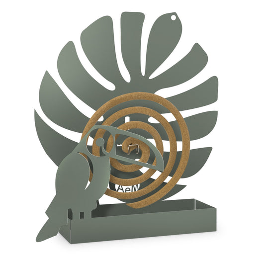 Porte-bobine anti-moustique de table au design toucan