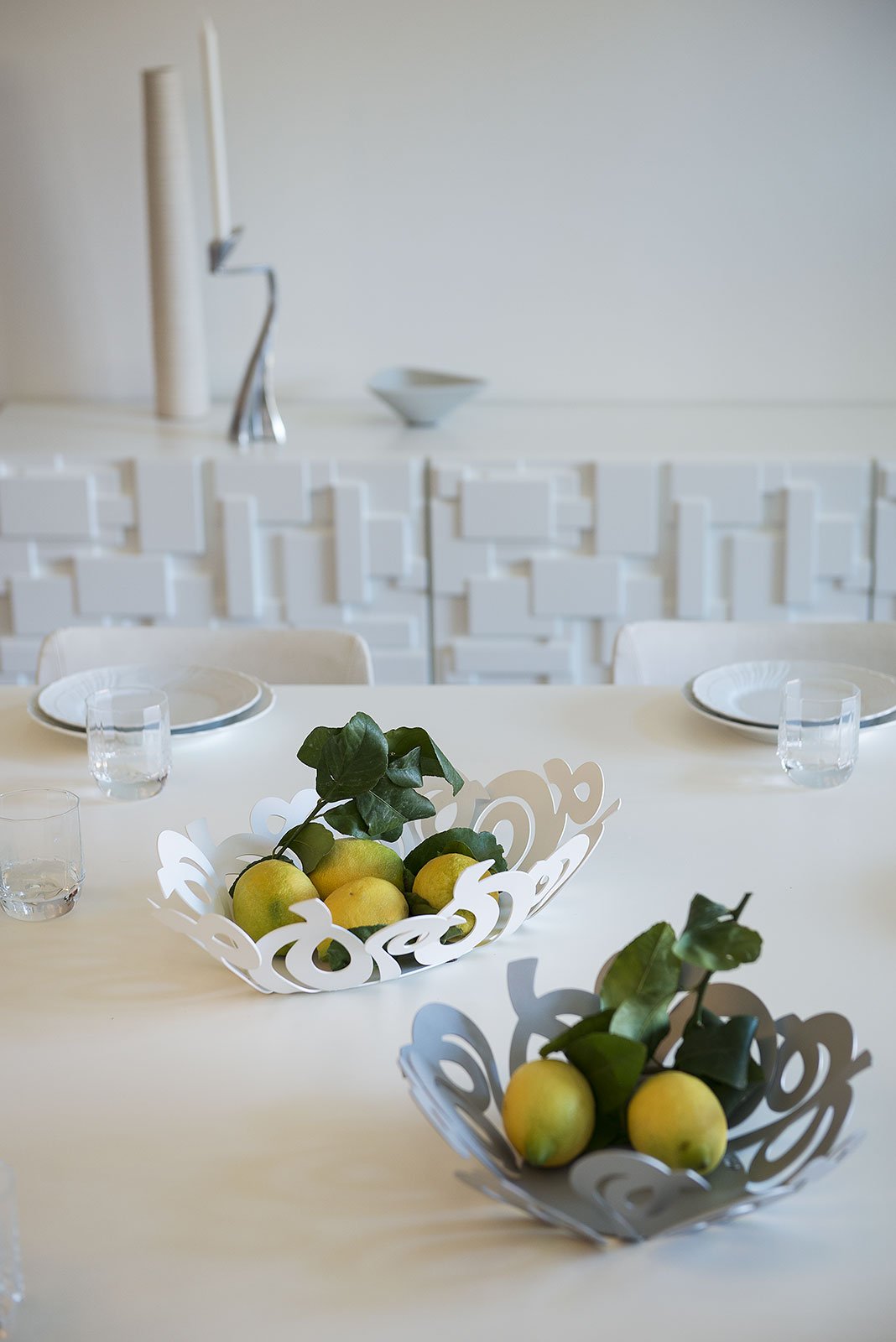 Centre de table ovale au design « Nastri »