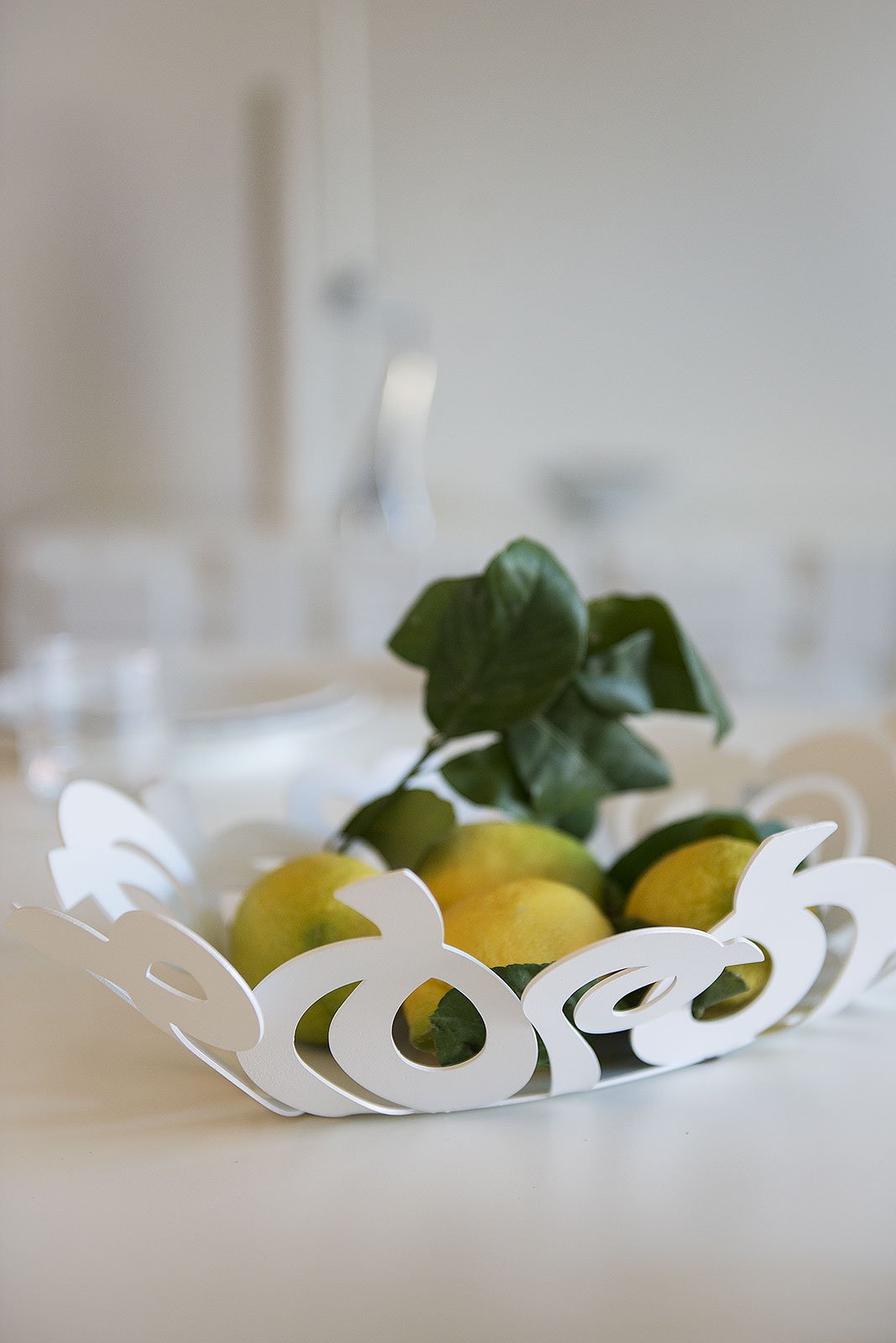 Centre de table ovale au design « Nastri »