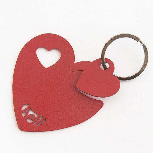 Porte-clés design coeurs