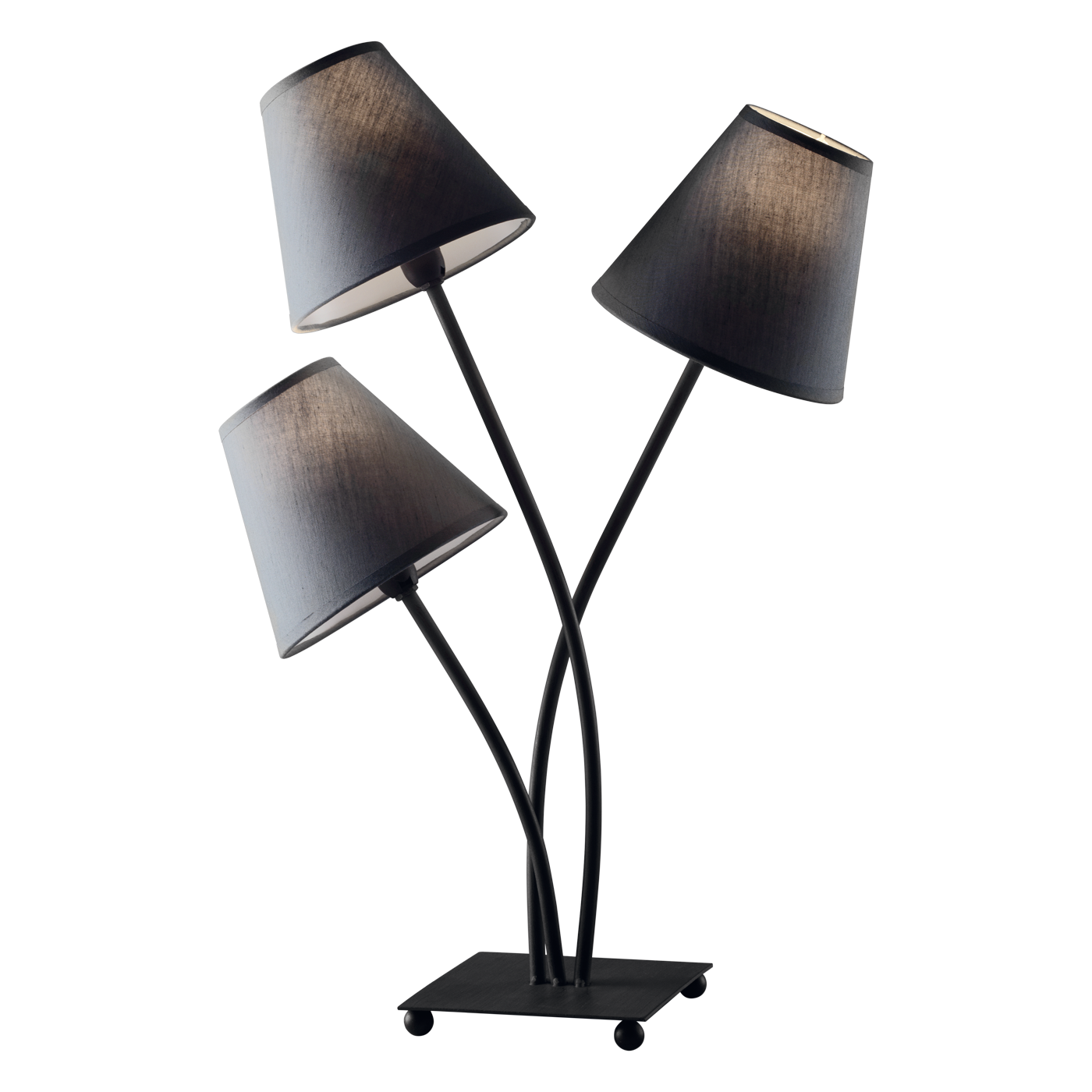 Lampe de table avec base en fer et abat-jour en PVC – Style moderne et fonctionnel