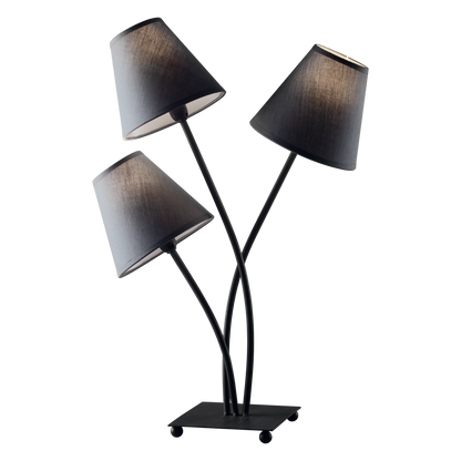 Table Lamp with Iron Base and PVC Lampshades – Modern and Functional Style