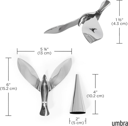 Apribottiglie Tipsy in Metallo Cromato – Eleganza in Equilibrio
