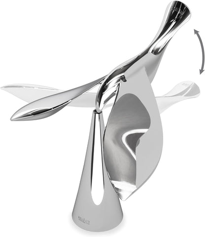 Apribottiglie Tipsy in Metallo Cromato – Eleganza in Equilibrio