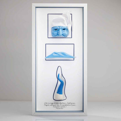 L'Essenza di Napoli in Ceramica Azzurra – 20x42 cm