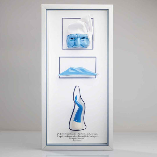 Forza Napoli Vertical Trio en céramique entièrement bleue