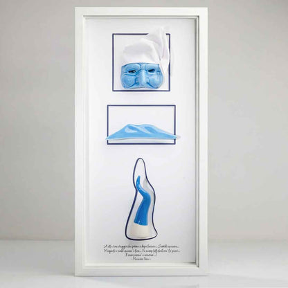 L'Essenza di Napoli in Ceramica Azzurra – 20x42 cm