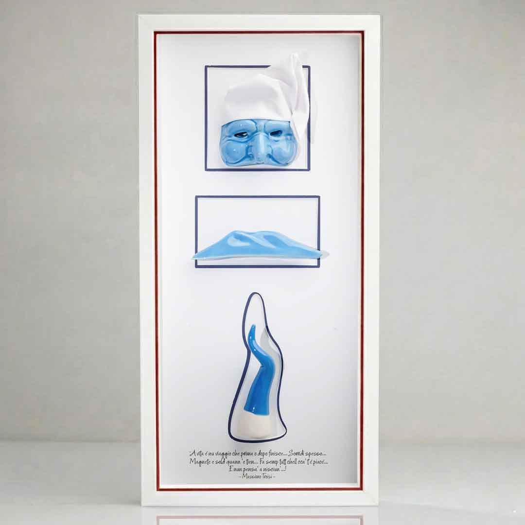 L'Essenza di Napoli in Ceramica Azzurra – 20x42 cm