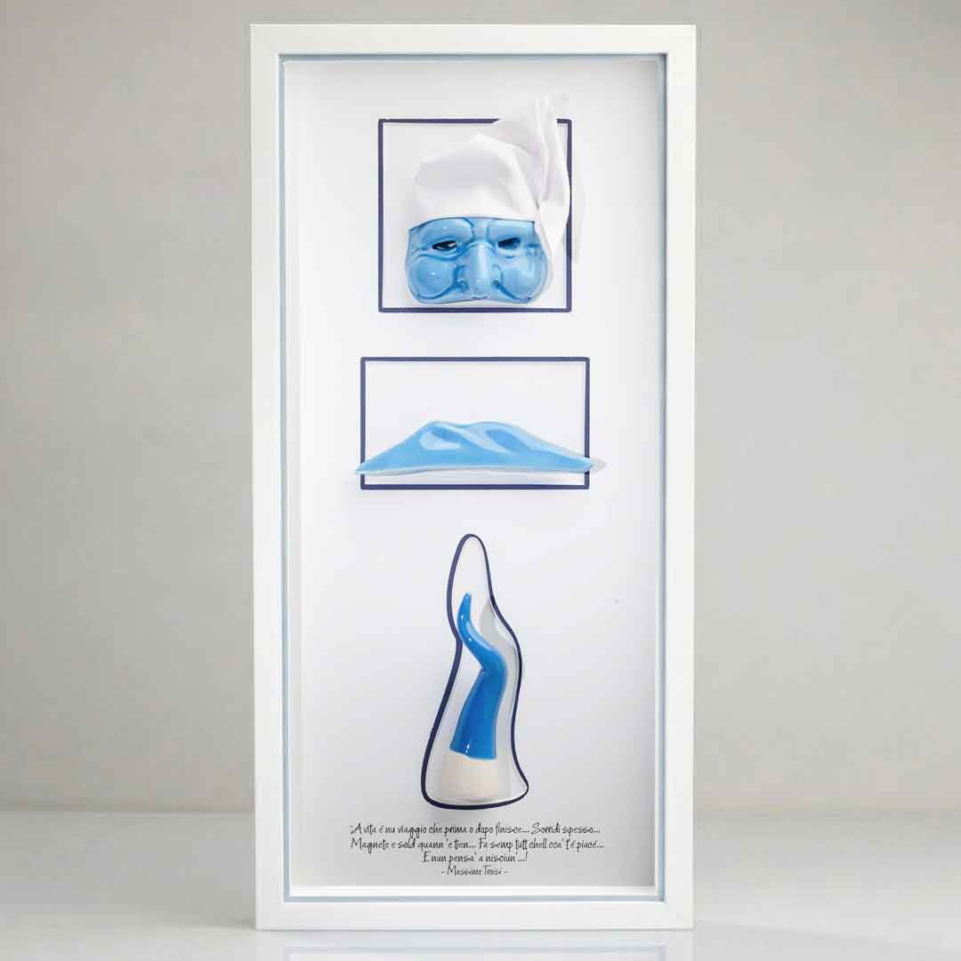 L'Essenza di Napoli in Ceramica Azzurra – 20x42 cm