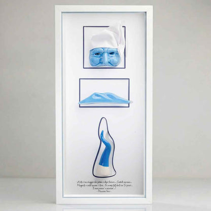 L'Essenza di Napoli in Ceramica Azzurra – 20x42 cm
