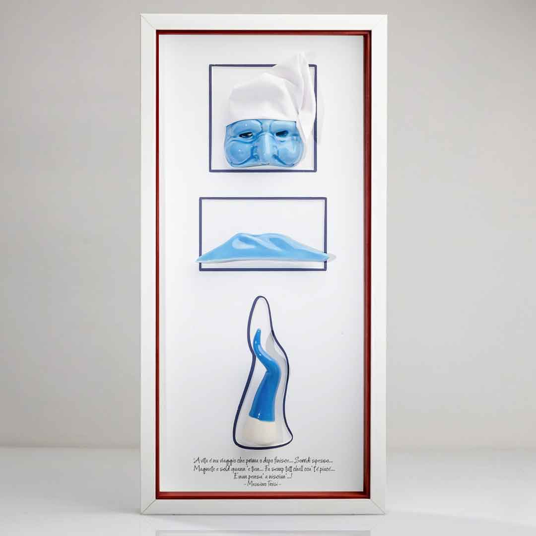 L'Essenza di Napoli in Ceramica Azzurra – 20x42 cm