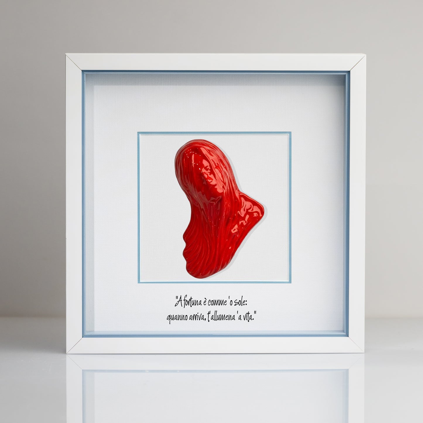 Bella Mbriana rossa in ceramica