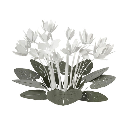 Pièce maîtresse en forme de cyclamen