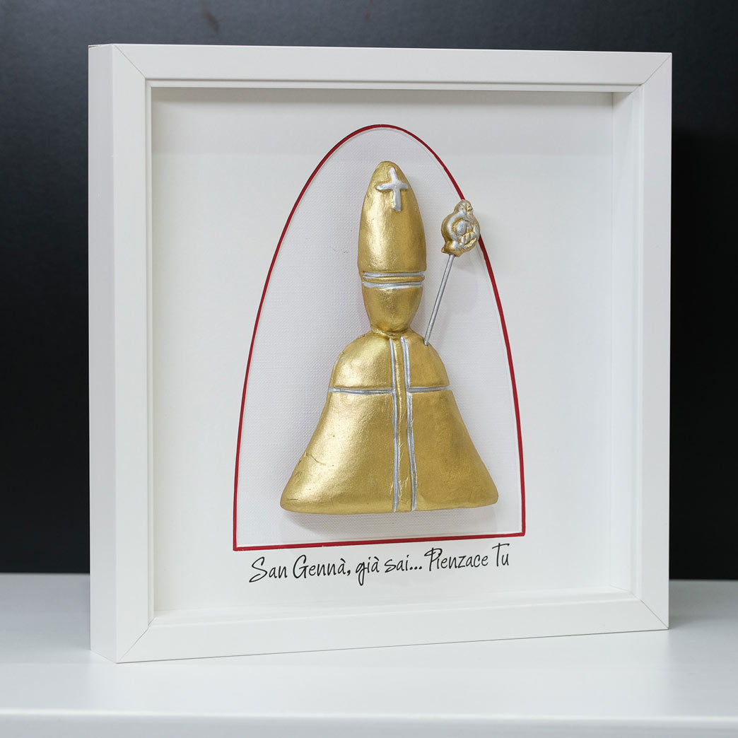 San Gennaro Oro in ceramica