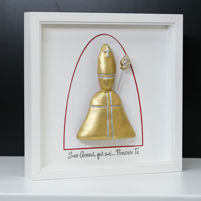 San Gennaro Oro in ceramica