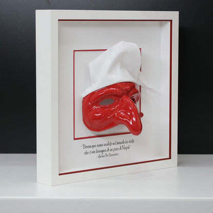 Red ceramic Pulcinella