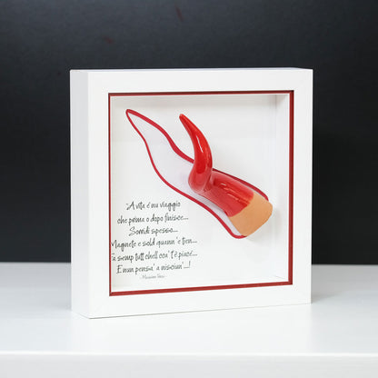 Red ceramic horn
