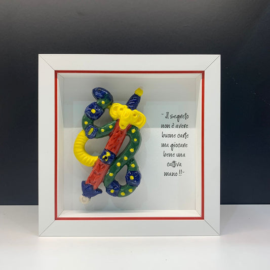 Decorative Ceramic Picture – Ace of Swords 