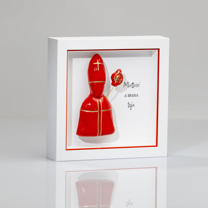 Quadro San Gennaro in Ceramica 16x16 cm Con Cornice e Scatola Regalo (Copia)
