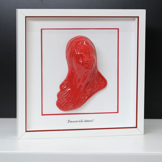 Bella Mbriana rossa in ceramica