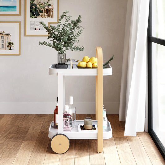 Carrello Bar e Mobiletto Multiplo Bellwood Bianco – Umbra