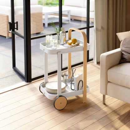Carrello Bar e Mobiletto Multiplo Bellwood Bianco – Umbra