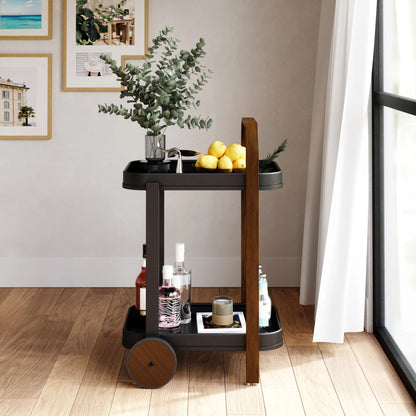Carrello Bar e Mobiletto Multiplo Bellwood Noce – Umbra