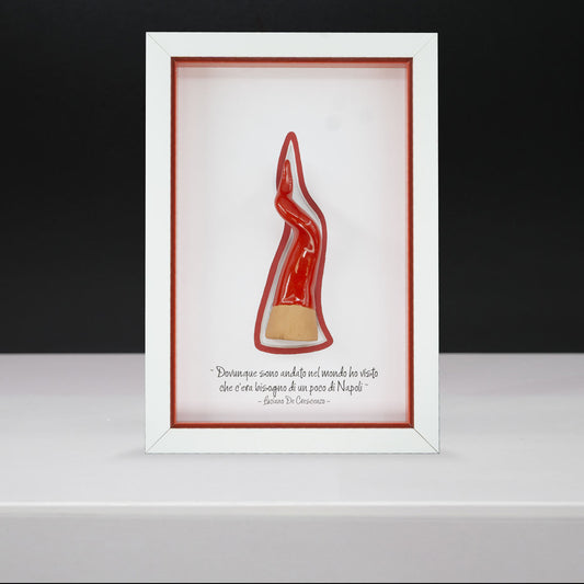 Corno rosso in ceramica