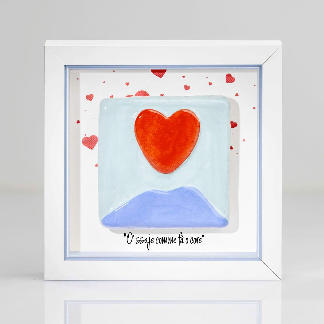 Vesuvius Heart Tile – Blue or Yellow