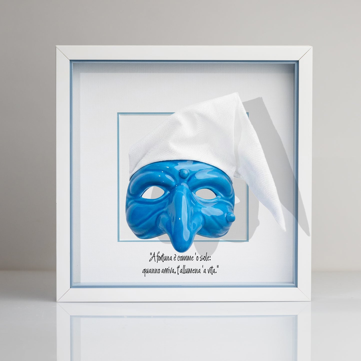 Black ceramic Pulcinella