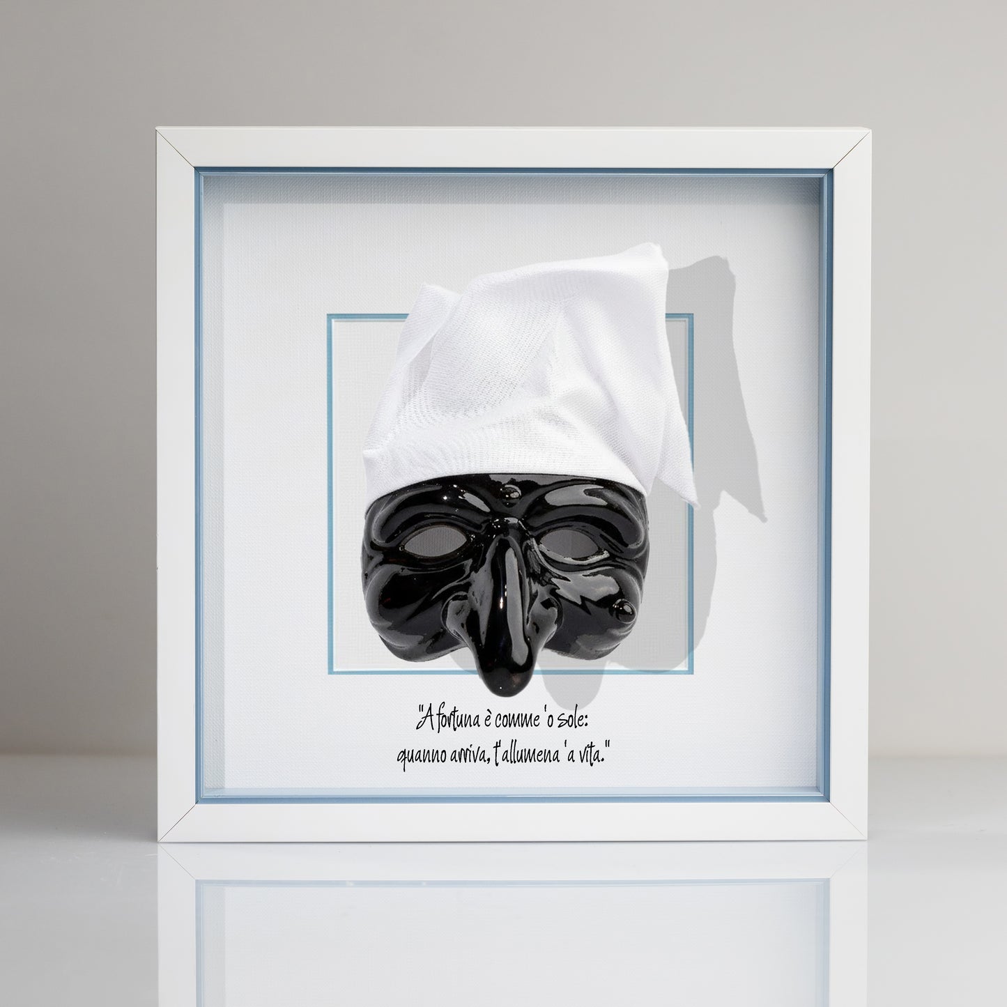 Black ceramic Pulcinella