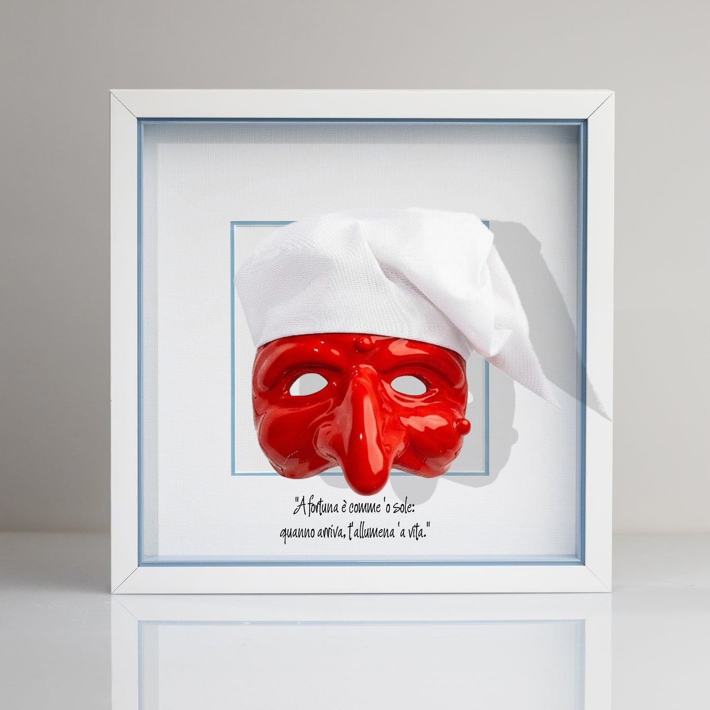 Black ceramic Pulcinella