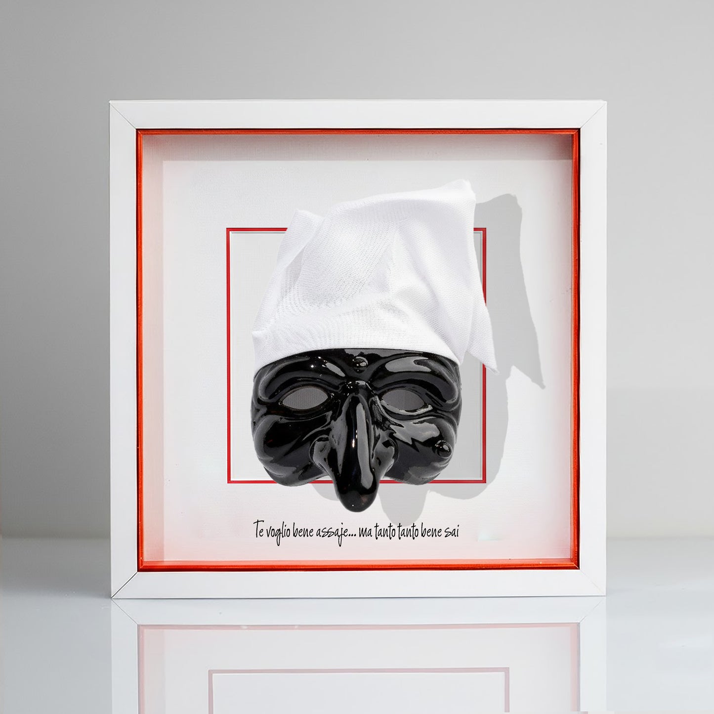 Black ceramic Pulcinella