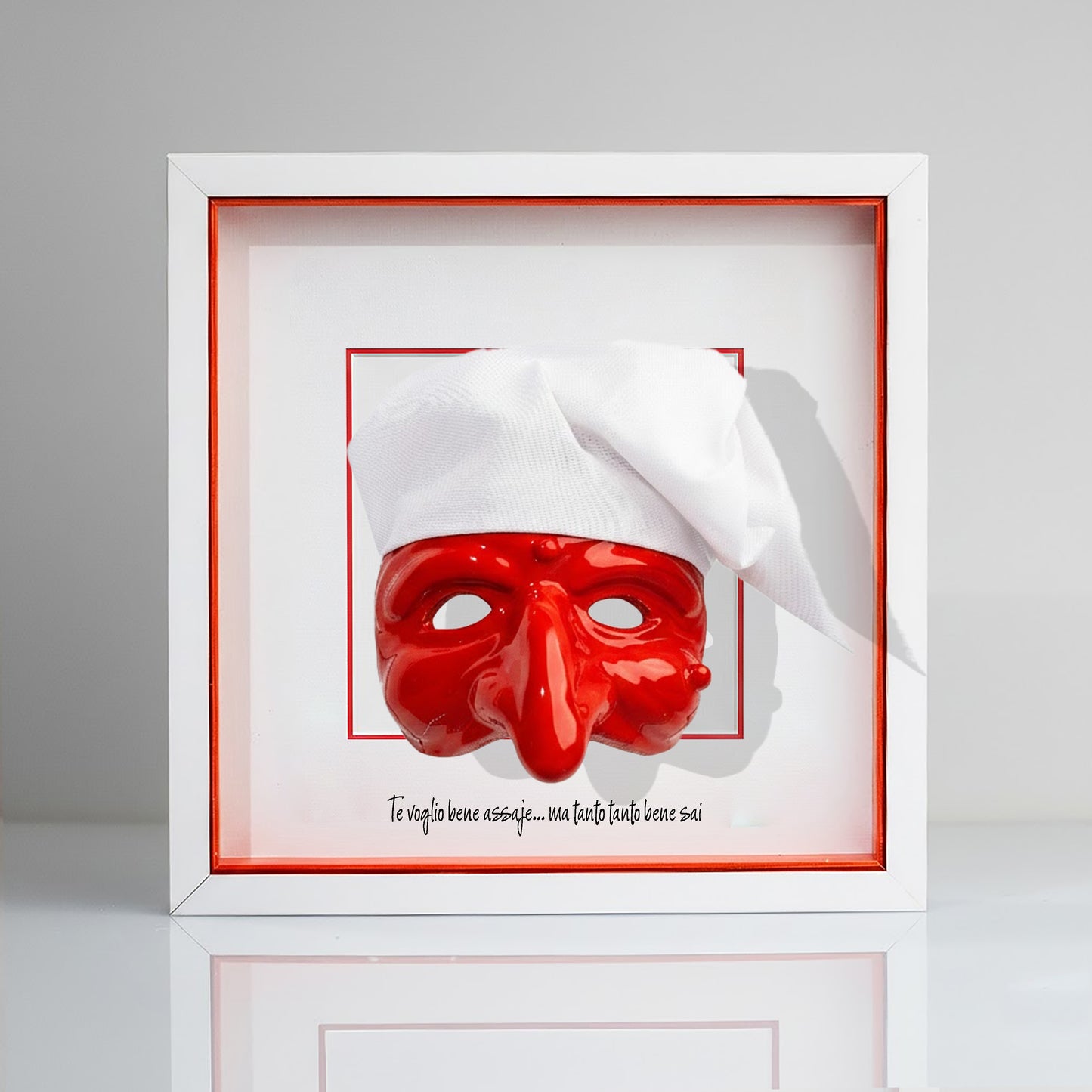 Black ceramic Pulcinella