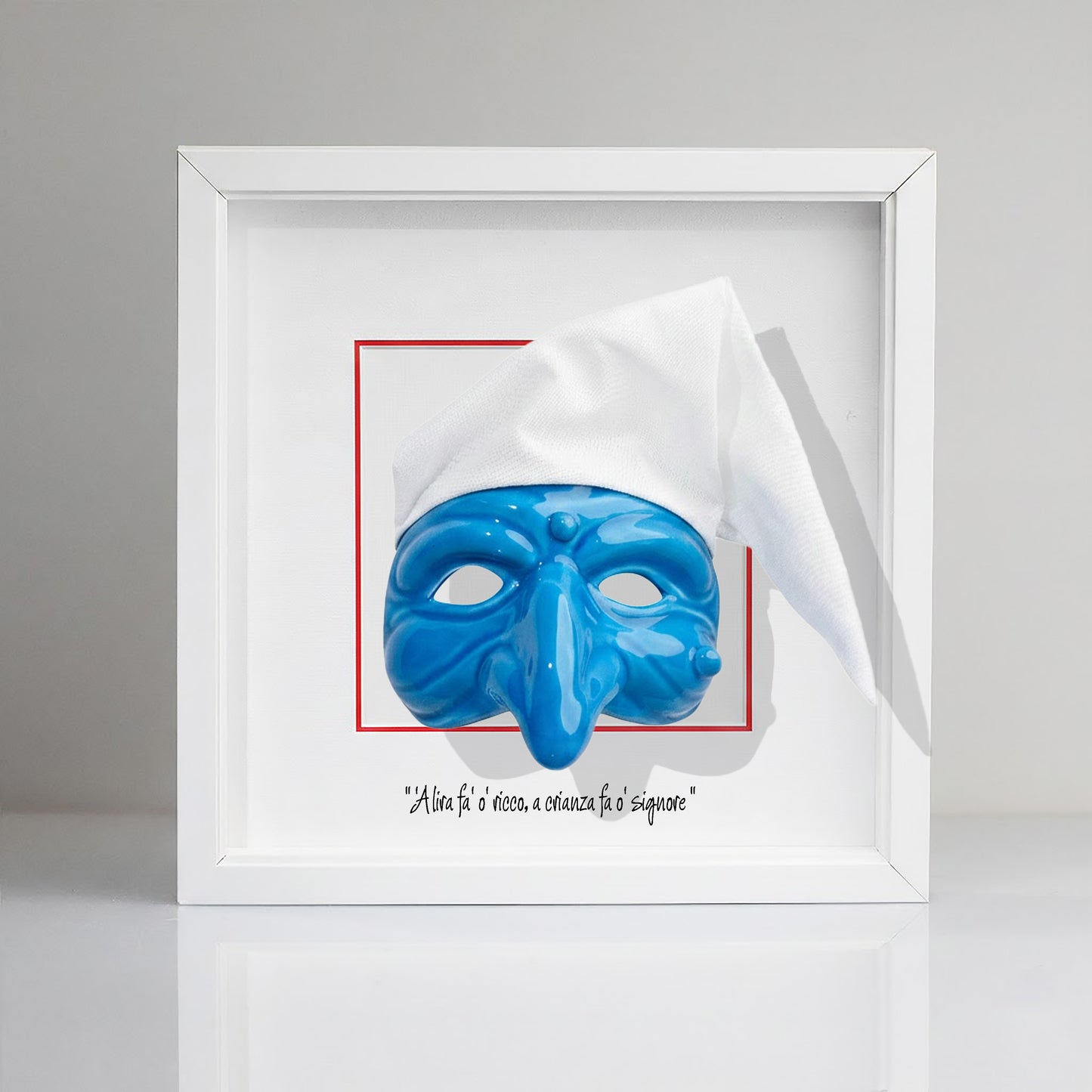 Black ceramic Pulcinella